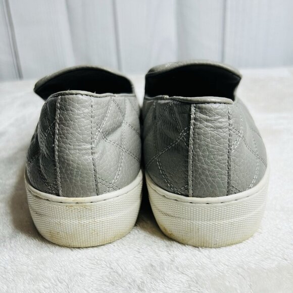Steve Madden GLOBE Slip On Casual Sneakers Womens Shoes Size 9 M Gray Quilted - Picture 5 of 8